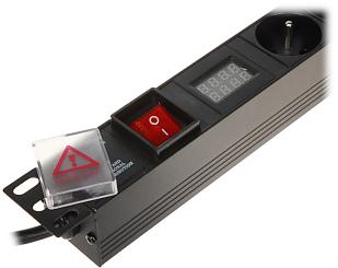 6 kontaktligzdu pagarinātājs PD-6/R-VA 6 kontaktligzdu pagarinātājs PD-6/R-VA