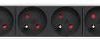 Strāvas pagarinātājs ar 8 ligzdām PD-8/RACK/IEC