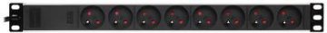 Strāvas pagarinātājs ar 8 ligzdām PD-8/RACK/IEC