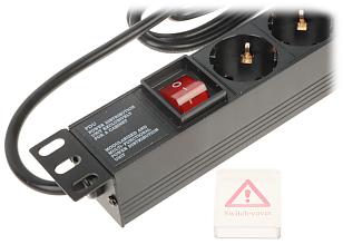 Pagarinātājs 8 Schuko rozetes L19/8