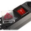 6 ligzdu Schuko barošanas bloks PD-6/R-USB