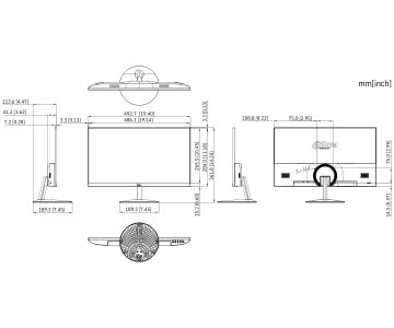 MONITORS VGA, HDMI LM22-A200Y 21.45&nbsp;" DAHUA