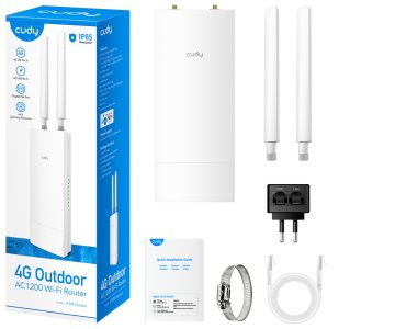 ROUTER 4G LTE MESH LT700 OUTDOOR 2.4 GHz, 5 GHz 867 Mbps + 300 Mbps CUDY ROUTER 4G LTE MESH LT700 OUTDOOR 2.4 GHz, 5 GHz 867 Mbps + 300 Mbps CUDY