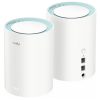 WI-FI MĀJAS SISTĒMA MESH M1300(2-PACK) 2.4 GHz, 5 GHz, 300 Mbps + 867 Mbps CUDY WI-FI MĀJAS SISTĒMA MESH M1300(2-PACK) 2.4 GHz, 5 GHz, 300 Mbps + 867 Mbps CUDY