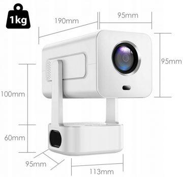 Zenwire PrimeView IMC360 mini projektors ar Android 13/WiFI/350/FULL HD izšķirtspēju