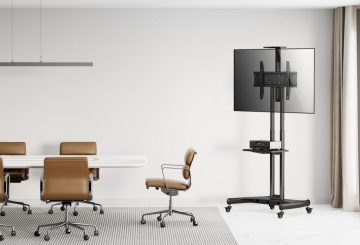 MOBILAIS STATĪVS + STIPRĪNĀJUMS TV 32-70″ 45KG S-12 ART Vesa 600×400