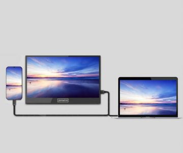 Zenwire 14 collu pārnēsājamais monitors ar USB-C Full HD 1920x1080 IPS HDMI