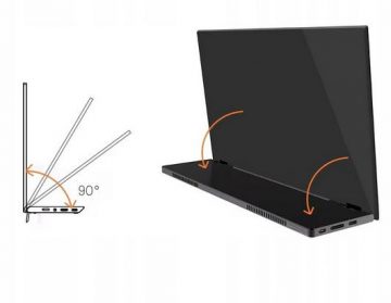 Zenwire 14 collu pārnēsājamais monitors ar USB-C Full HD 1920x1080 IPS HDMI