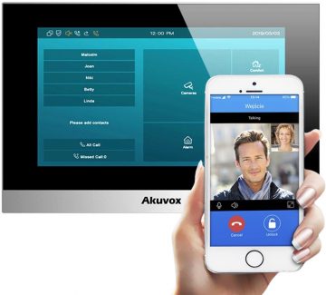 AKUVOX C313W-2 video domofona monitorsAKUVOX C313W-2 video domofona monitors