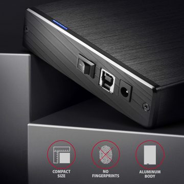 AXAGON EE35-XA3 alumīnija ārējais korpuss, USB 3.2 Gen 1 SATA 3G 3.5"