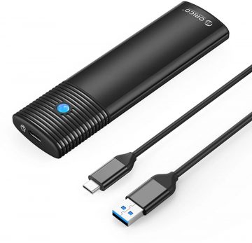 Orico M.2 SATA USB-C 5Gbps melns PWM2-BK-EP disku korpuss
