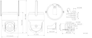 IP ĀTRUMA DOME KAMERA P5AS-PV Picoo A2 Wi-Fi 6 - 5&nbsp;Mpx 4&nbsp;mm DAHUA