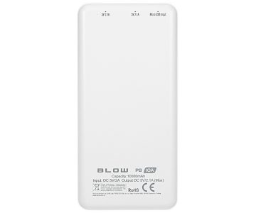LĀDĒTĀJAKUMULATORS PB10A/W 10000&nbsp;mAh 15.5&nbsp;W Blow