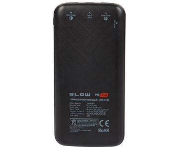 LĀDĒTĀJAKUMULATORS PB10B/B 10000&nbsp;mAh 22.5&nbsp;W Blow