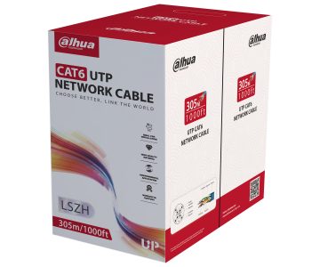 VĪTĀ PĀRA KABELIS PFM923I-6UN-CD-PURPLE 305&nbsp;m UTP KAT. 6 DAHUA