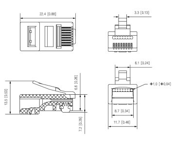 MODULĀRAIS CAURVADES PLUG PFM976-531-PT TIPS EZ 100&nbsp;GAB. DAHUA