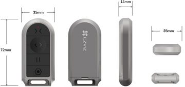 Tālvadības pults EZVIZ HGT2-R100-S vārtu piedziņām Tālvadības pults EZVIZ HGT2-R100-S vārtu piedziņām