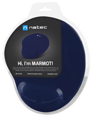 Natec Marmot gēla peles paliktnis tumši zils Natec Marmot gēla peles paliktnis tumši zils
