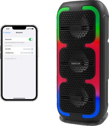 Power Audio SQUEAK BeatOne 30W SQ1009 FM radio, melns Power Audio SQUEAK BeatOne 30W SQ1009 FM radio, melns