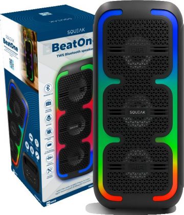 Power Audio SQUEAK BeatOne 30W SQ1009 FM radio, melns Power Audio SQUEAK BeatOne 30W SQ1009 FM radio, melns