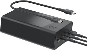 POWERBANK Greencell PowerPlay 30 30000mAh ĀTRĀ UZLĀDE 22,5 W 3x USB-C PD 1x USB-A POWERBANK Greencell PowerPlay 30 30000mAh ĀTRĀ UZLĀDE 22,5 W 3x USB-C PD 1x USB-A