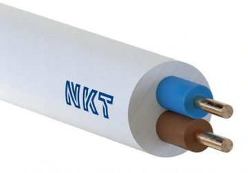 Elektriskais daudzdzīslu kabelis H03VV-F OMY 2x1mm2 300V NKT 100mElektriskais daudzdzīslu kabelis H03VV-F OMY 2x1mm2 300V NKT 100m