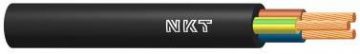 Elektriskais daudzdzīslu vads H03VV-F OMY 3x0.75mm2 300V NKT melns 100m