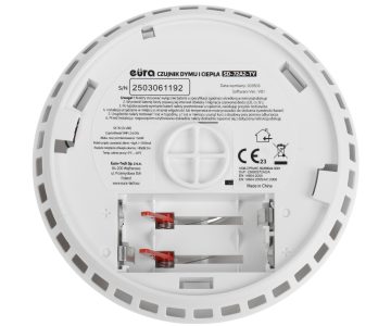 BEZVADU DŪMU UN SILTUMA DETEKTORS SD-72A2-TY Wi-Fi, Tuya Smart EURA