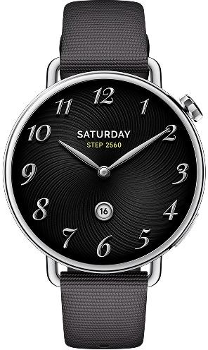 Viedpulkstenis Xiaomi Watch S4 41mm fluorgumijas siksniņa melna