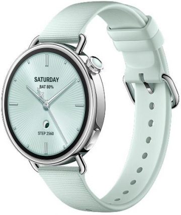 Xiaomi Watch S4 41 mm fluorgumijas siksniņa, piparmētru zaļa viedpulkstenis