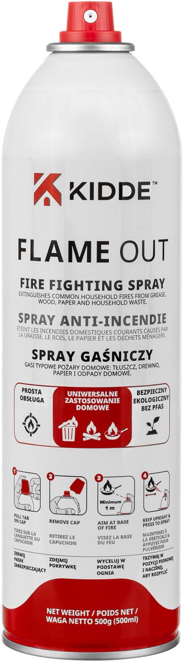 KIDDE FlameOut ugunsdzēsības aerosols 500 ml