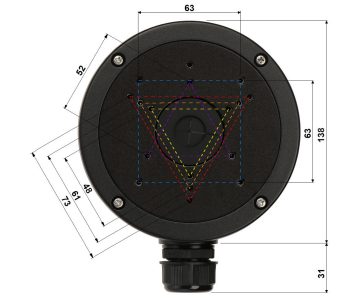KAMERAS KRONŠTEINS STG-1280ZJ-S(BLACK) STG