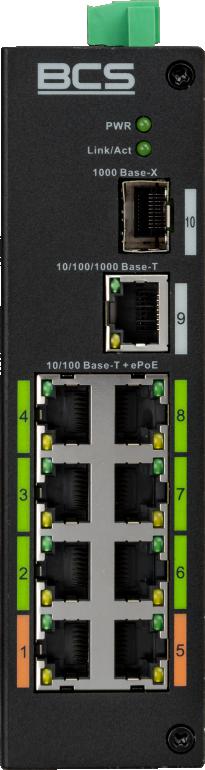 PoE slēdzis BCS LINE BCS-L-SP08E01G-1SFP(2)