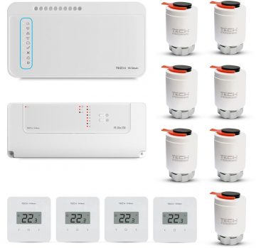 TEHNOLOĢISKIE KONTROLLIERI Vadu grīdas apsildes zonas vadības komplektsTEHNOLOĢISKIE KONTROLLIERI Vadu grīdas apsildes zonas vadības komplekts