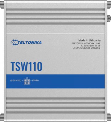 Teltonika TSW110 industriālais slēdzis 5xGE (TSW110000000)Teltonika TSW110 industriālais slēdzis 5xGE (TSW110000000)