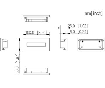 TASTATŪRAS MODULIS VTO4103F-MDB2 VTO4103F MODULIM DAHUA