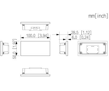 PIETUVINĀJUMA LASĪTĀJA MODULIS VTO4103F-MR VTO4103F MODULIM DAHUA