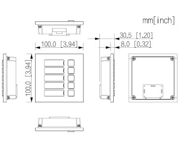TASTATŪRAS MODULIS VTO4103FB-MB5 VTO4103FB MODULIM DAHUA TASTATŪRAS MODULIS VTO4103FB-MB5 VTO4103FB MODULIM DAHUA