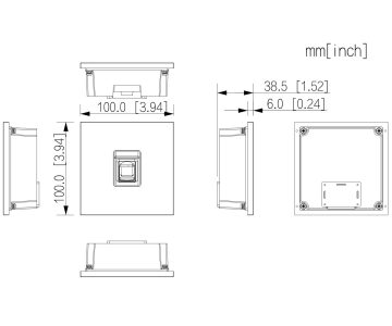 PIRKSTU NOSPIEDUMU LASĪTĀJA MODULIS VTO4103FB-MF VTO4103FB MODULIM DAHUA PIRKSTU NOSPIEDUMU LASĪTĀJA MODULIS VTO4103FB-MF VTO4103FB MODULIM DAHUA