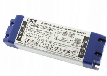 LED IESLĒGŠANAS BAROŠANAS BLOKS ESPE LNF-6024 24V/60W/2.5A IP20LED IESLĒGŠANAS BAROŠANAS BLOKS ESPE LNF-6024 24V/60W/2.5A IP20