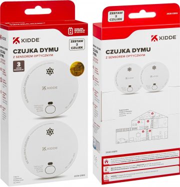 2 KIDDE 2030-DSR3 dūmu detektoru komplekts