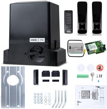 Delta 3 viedā GSM komplekts - FAAC 741 (Wi-Fi+LTE+BLE) 900 kg bīdāmajiem vārtiemDelta 3 viedā GSM komplekts - FAAC 741 (Wi-Fi+LTE+BLE) 900 kg bīdāmajiem vārtiem