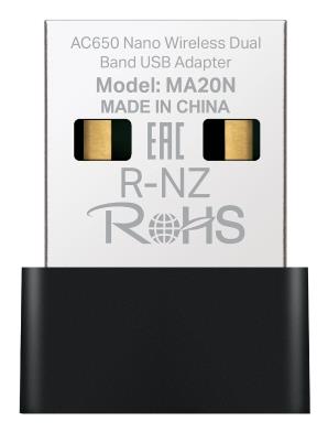 WRL ADAPTERIS 650MBPS USB NANO/MA20N MERCUSYS WRL ADAPTERIS 650MBPS USB NANO/MA20N MERCUSYS