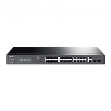 Коммутатор|TP-LINK|TL-SG1428PE|Настольный/на подставке|28x10Base-T / 100Base-TX / 1000Base-T|24 порта PoE+|250 Вт|TL-SG1428PE