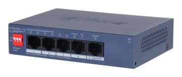 Switch|DAHUA|DH-CS4005-4ET1GT-36|Type L2|PoE ports 4|40 Watts|CS4005-4ET1GT-36