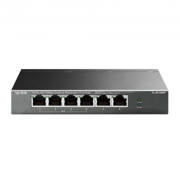 Lüliti|TP-LINK|TL-SF1006P|Töölaud/pjedestaal|6x10Base-T / 100Base-TX|PoE+ port 4|TL-SF1006P